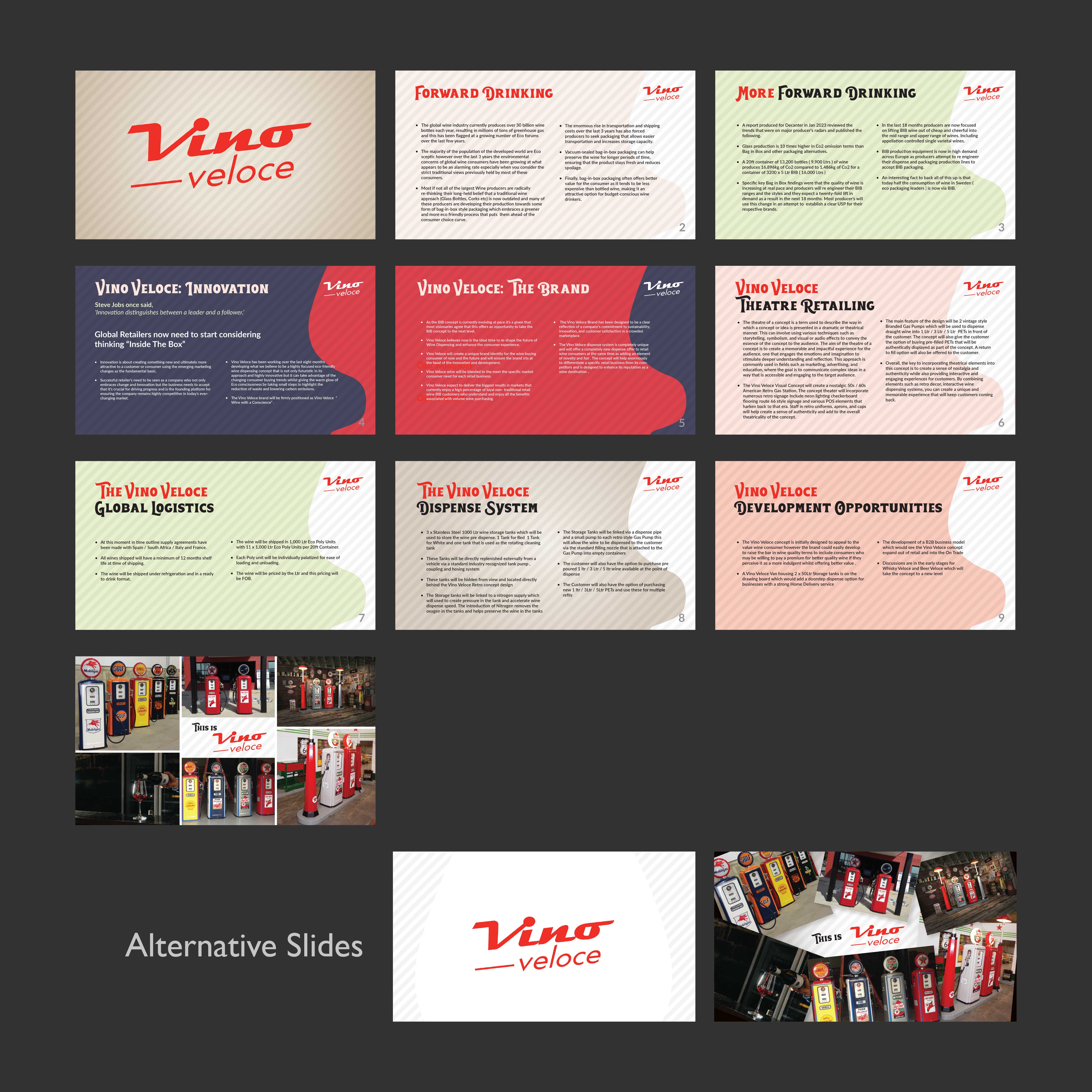 PowerPoint Design by Creative D2024 for Vino Veloce.com | Design #30092365