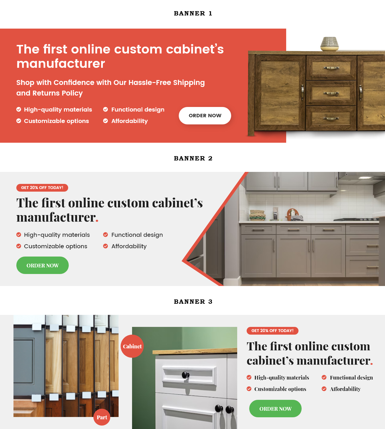 Banner Ad Design by Hashim Creetto for DreamSpace Interiors Corp. | Design #30054948