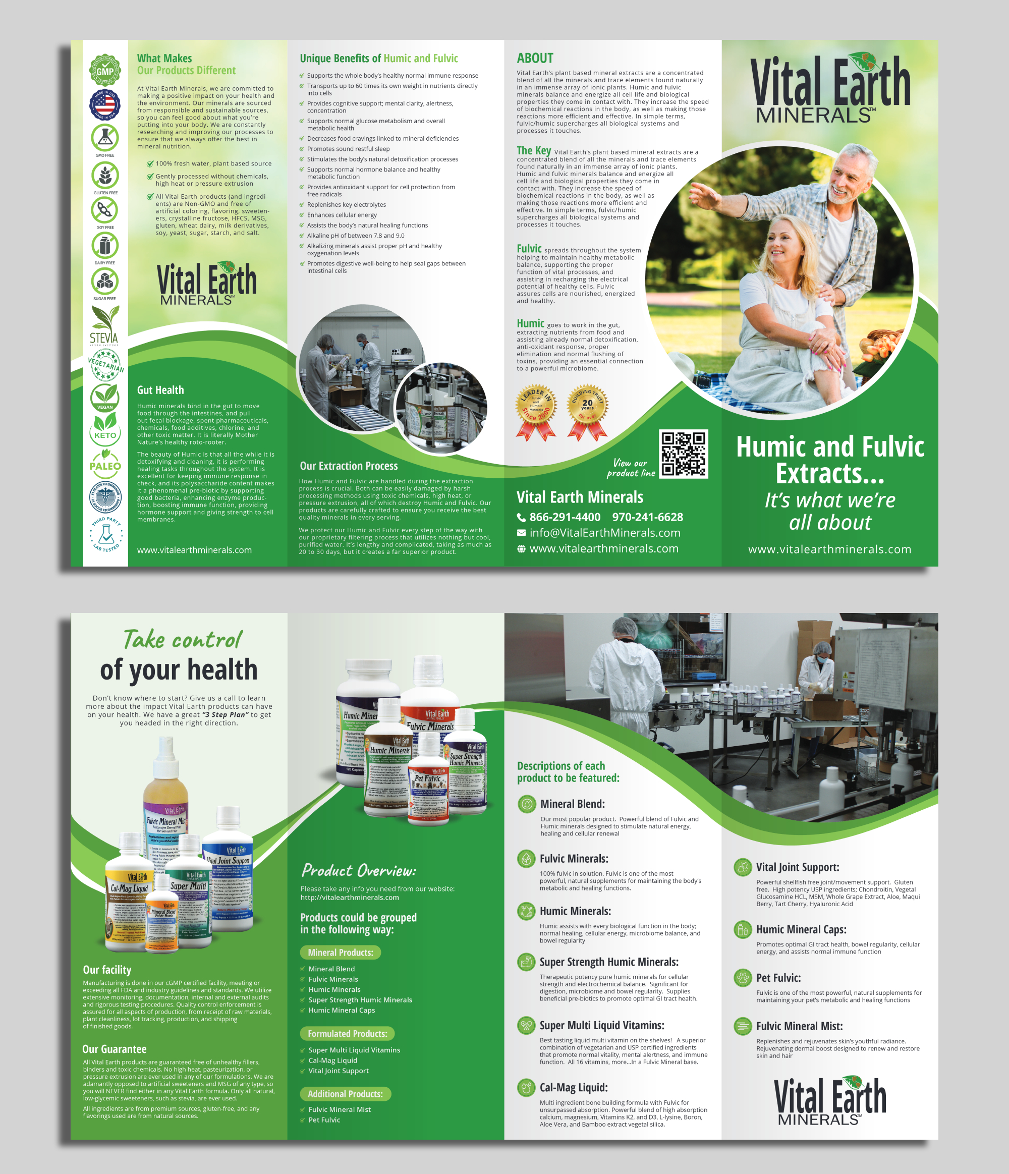Brochure Design by ecorokerz for Vital Earth Minerals | Design #30055071
