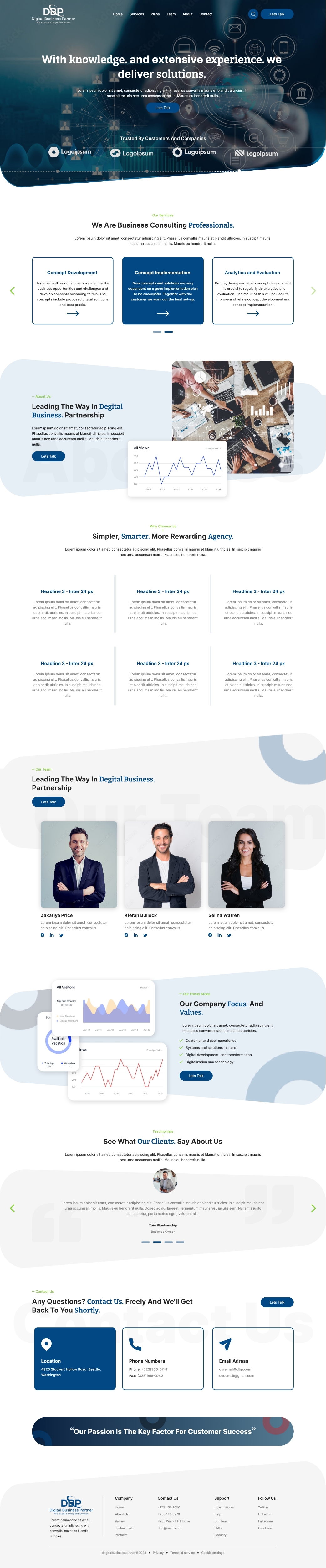 Web Design by amar achouri for Digital Business Partner Nordic AB | Design #30118786