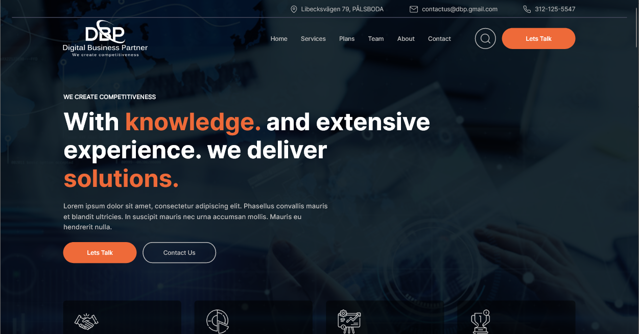Web-Design von amar achouri für Digital Business Partner Nordic AB | Design #30120274