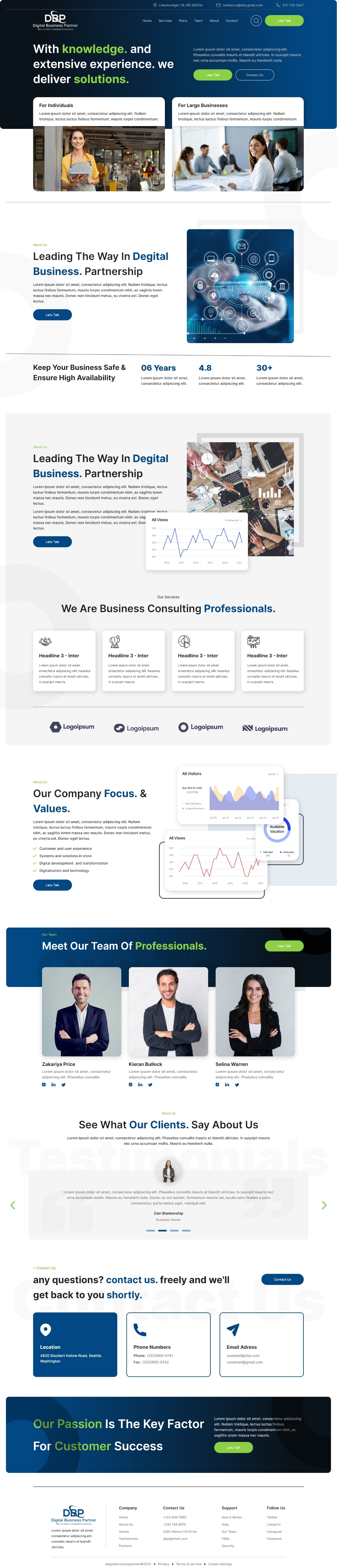 Web Design by amar achouri for Digital Business Partner Nordic AB | Design #30121947