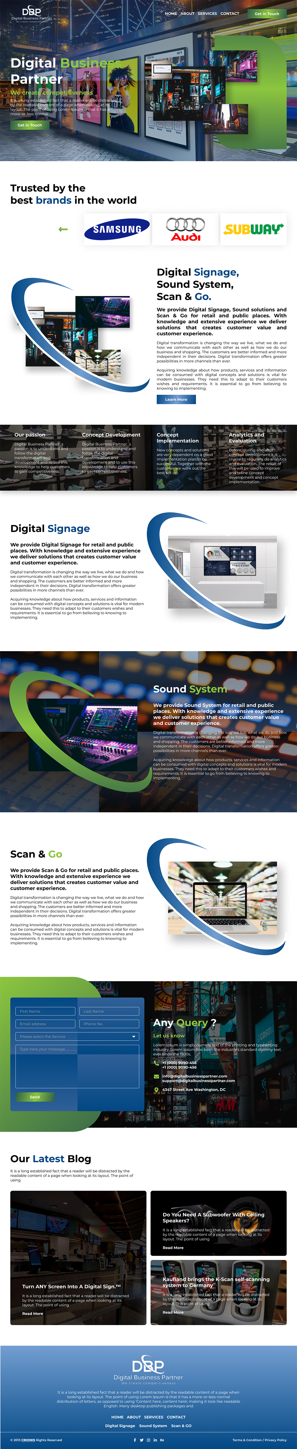 Web-Design von Thinkssoft für Digital Business Partner Nordic AB | Design #30107691