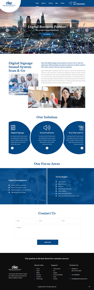 Diseño Web por pb para Digital Business Partner Nordic AB | Diseño: #30075546