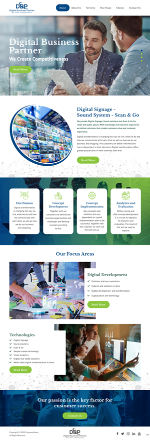 Diseño Web por pb para Digital Business Partner Nordic AB | Diseño: #30075547