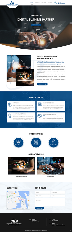 Diseño Web por pb para Digital Business Partner Nordic AB | Diseño: #30092992