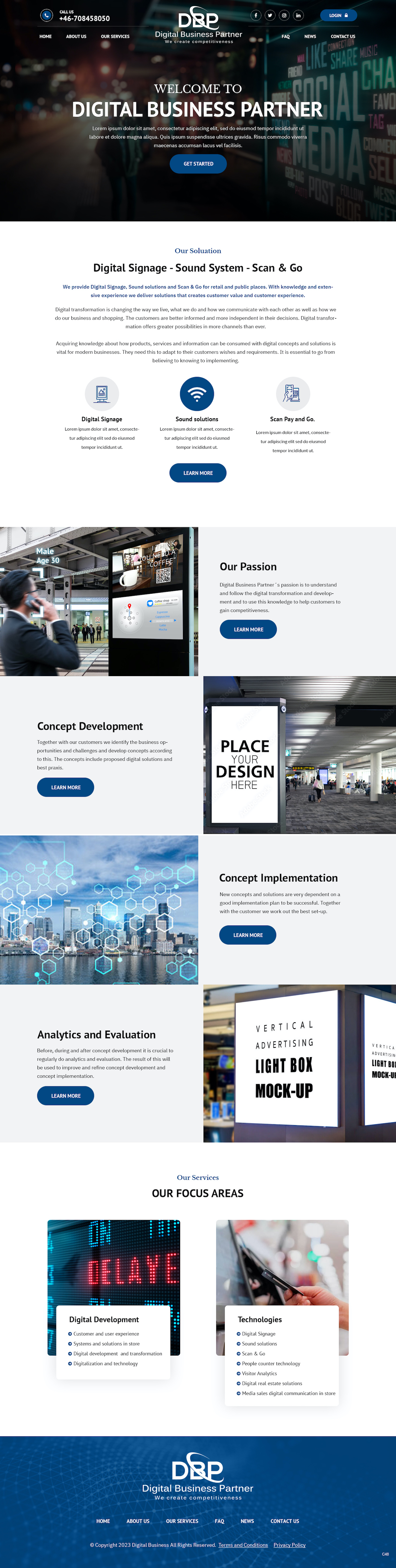 Web Design by pb for Digital Business Partner Nordic AB | Design #30092993