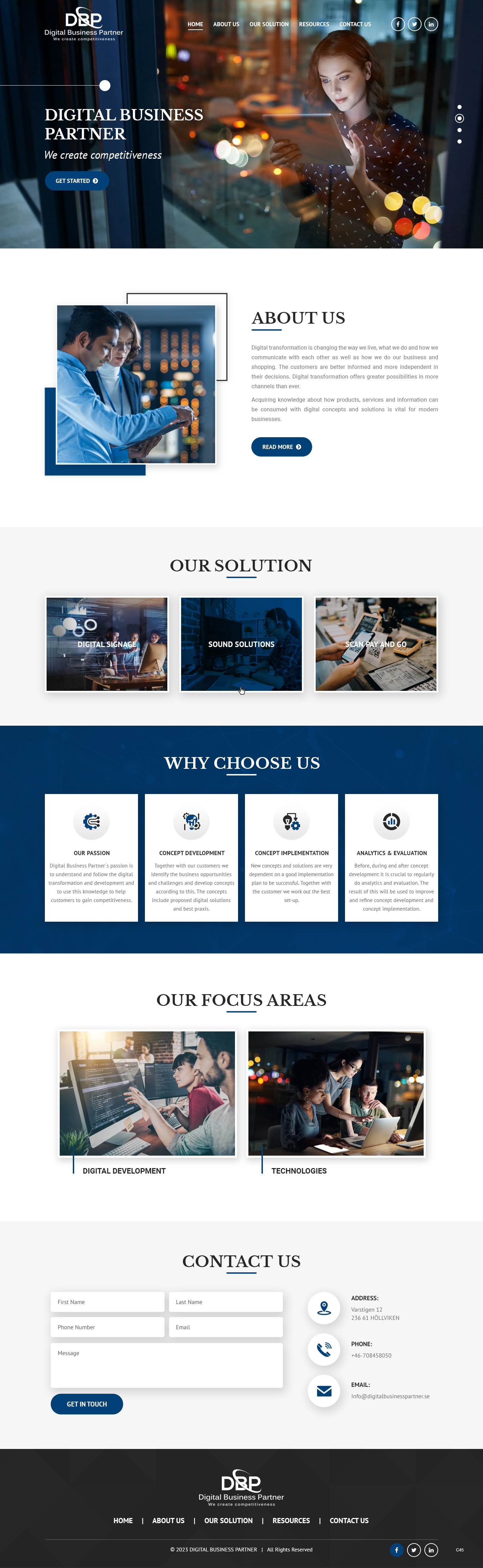 Diseño Web por pb para Digital Business Partner Nordic AB | Diseño #30092994
