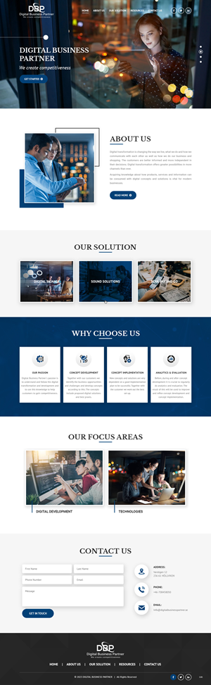Diseño Web por pb para Digital Business Partner Nordic AB | Diseño: #30092994