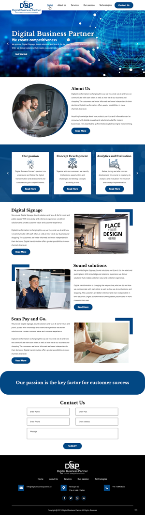 Diseño Web por pb para Digital Business Partner Nordic AB | Diseño: #30092995