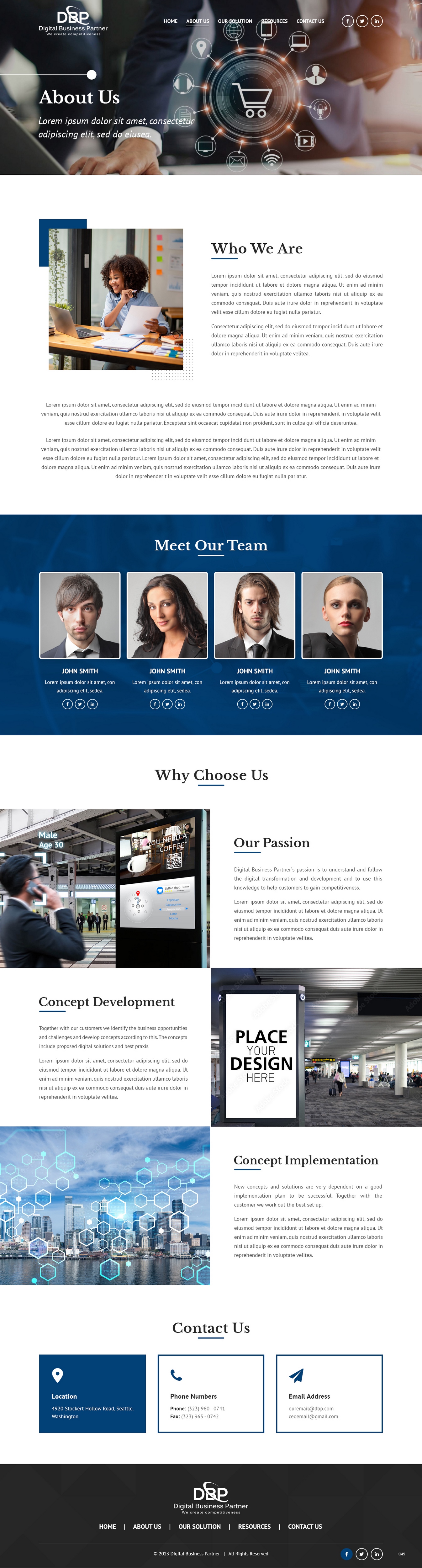 Web Design par pb pour Digital Business Partner Nordic AB | Design #30361287