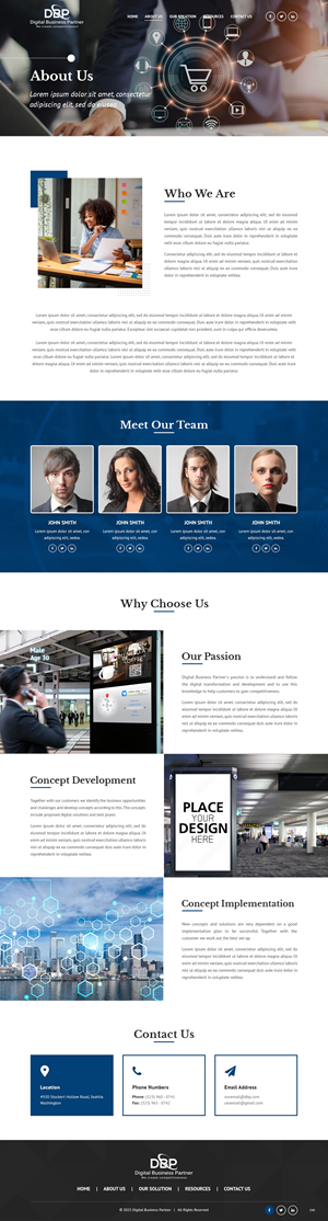 Diseño Web por pb para Digital Business Partner Nordic AB | Diseño: #30361287