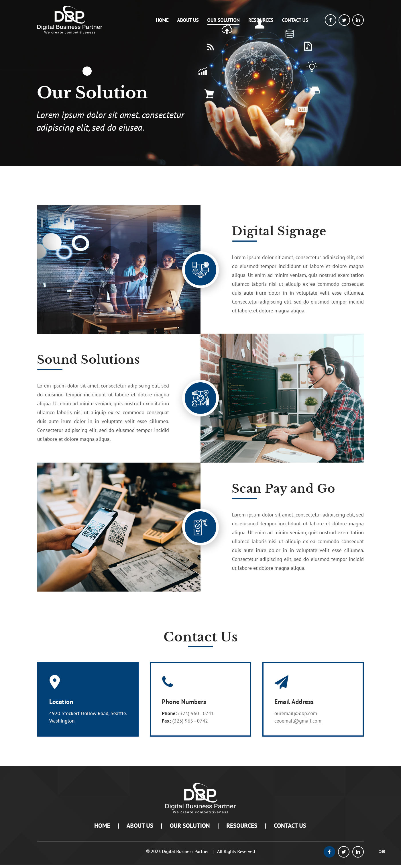 Web Design par pb pour Digital Business Partner Nordic AB | Design #30361288