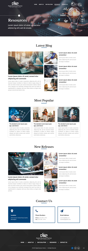 Diseño Web por pb para Digital Business Partner Nordic AB | Diseño: #30361289