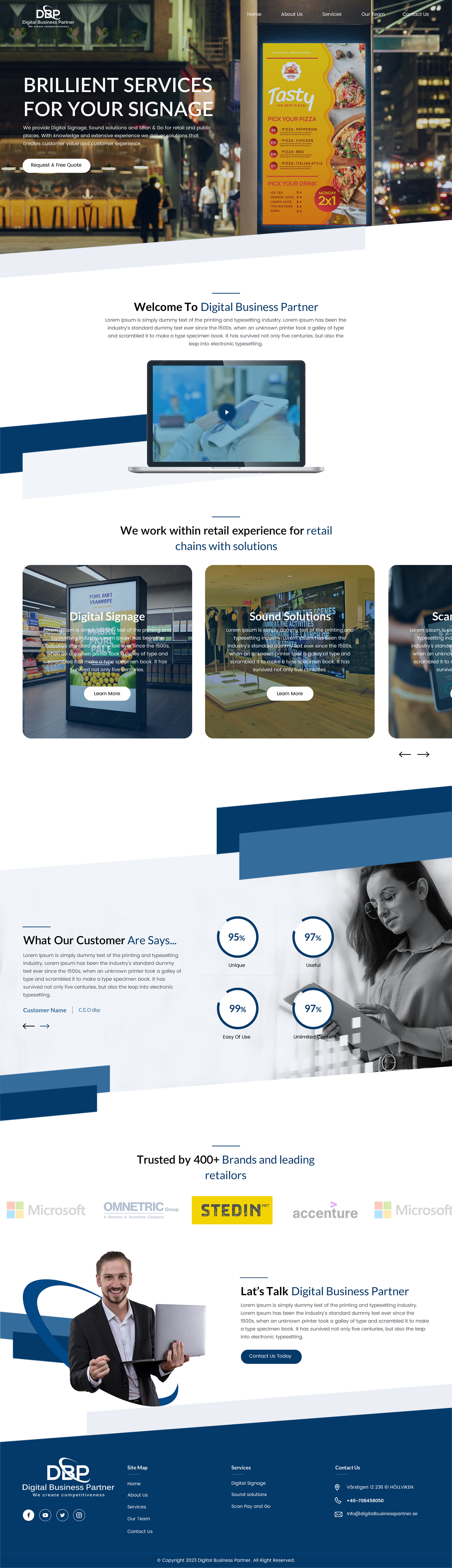 Web Design by rightway for Digital Business Partner Nordic AB | Design #30066941