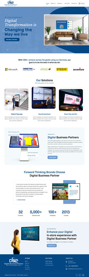 Diseño Web por rightway para Digital Business Partner Nordic AB | Diseño: #30066942