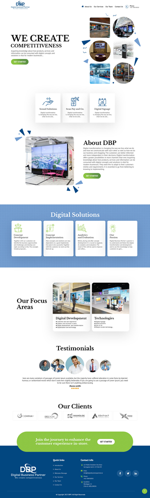 Web-Design von nzdesigners für Digital Business Partner Nordic AB | Design: #30066717