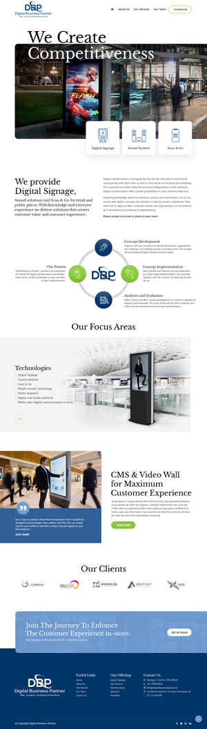 Web-Design von nzdesigners für Digital Business Partner Nordic AB | Design: #30066718
