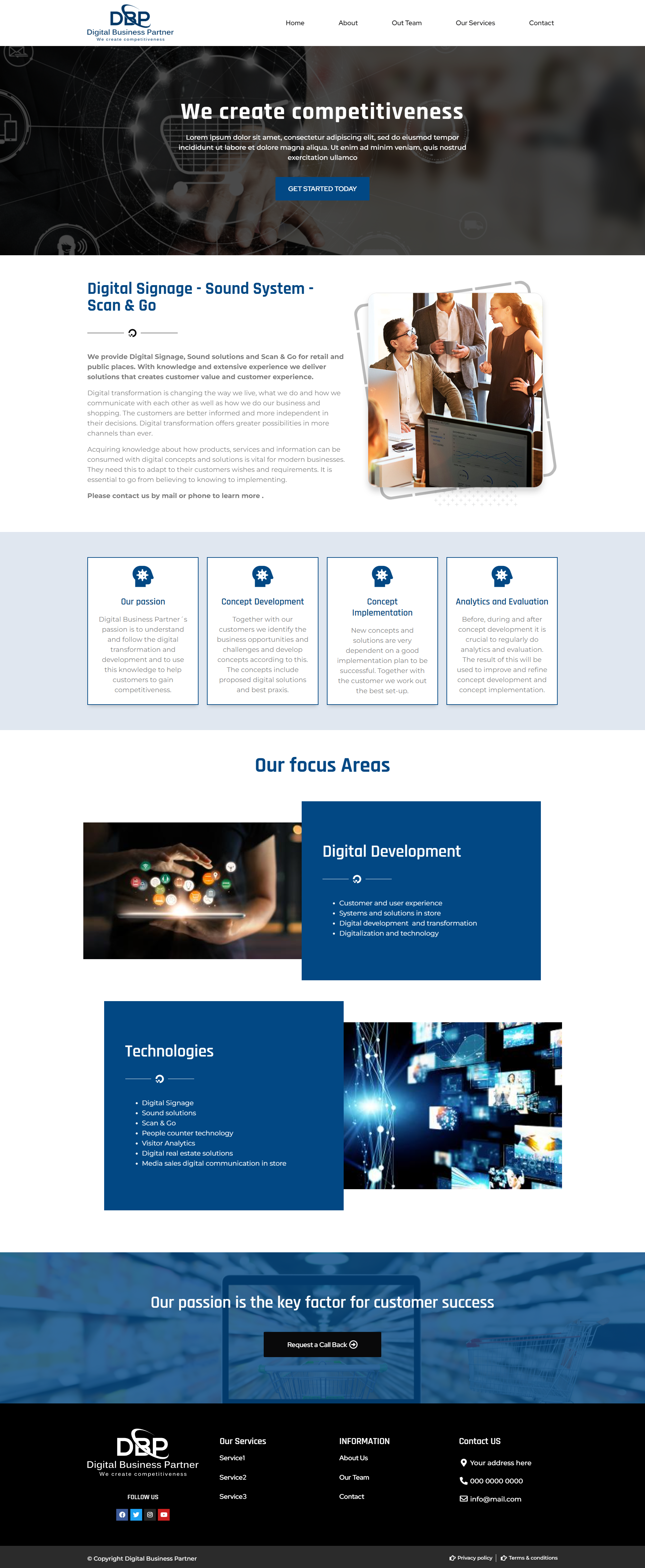 Web Design by abhishukla1987 for Digital Business Partner Nordic AB | Design #30103527