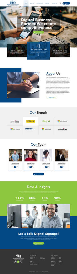 Web-Design von Irshad Ansari für Digital Business Partner Nordic AB | Design #30085946