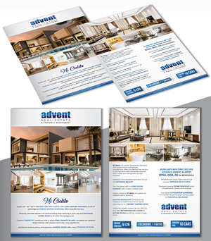Flyer Design by creativemood438 for Advent Real Estate | Design: #30060536