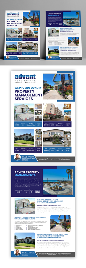 Flyer Design by debdesign for Advent Real Estate | Design: #30060354