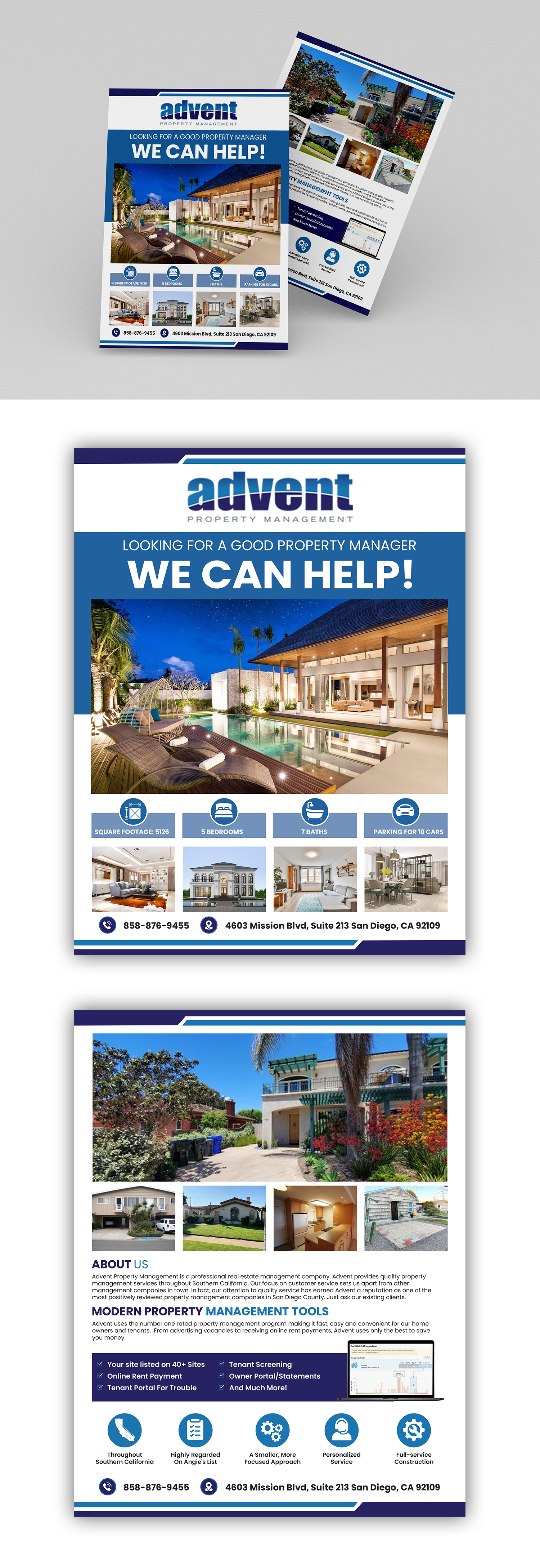 Flyer Design by debdesign for Advent Real Estate | Design #30060730