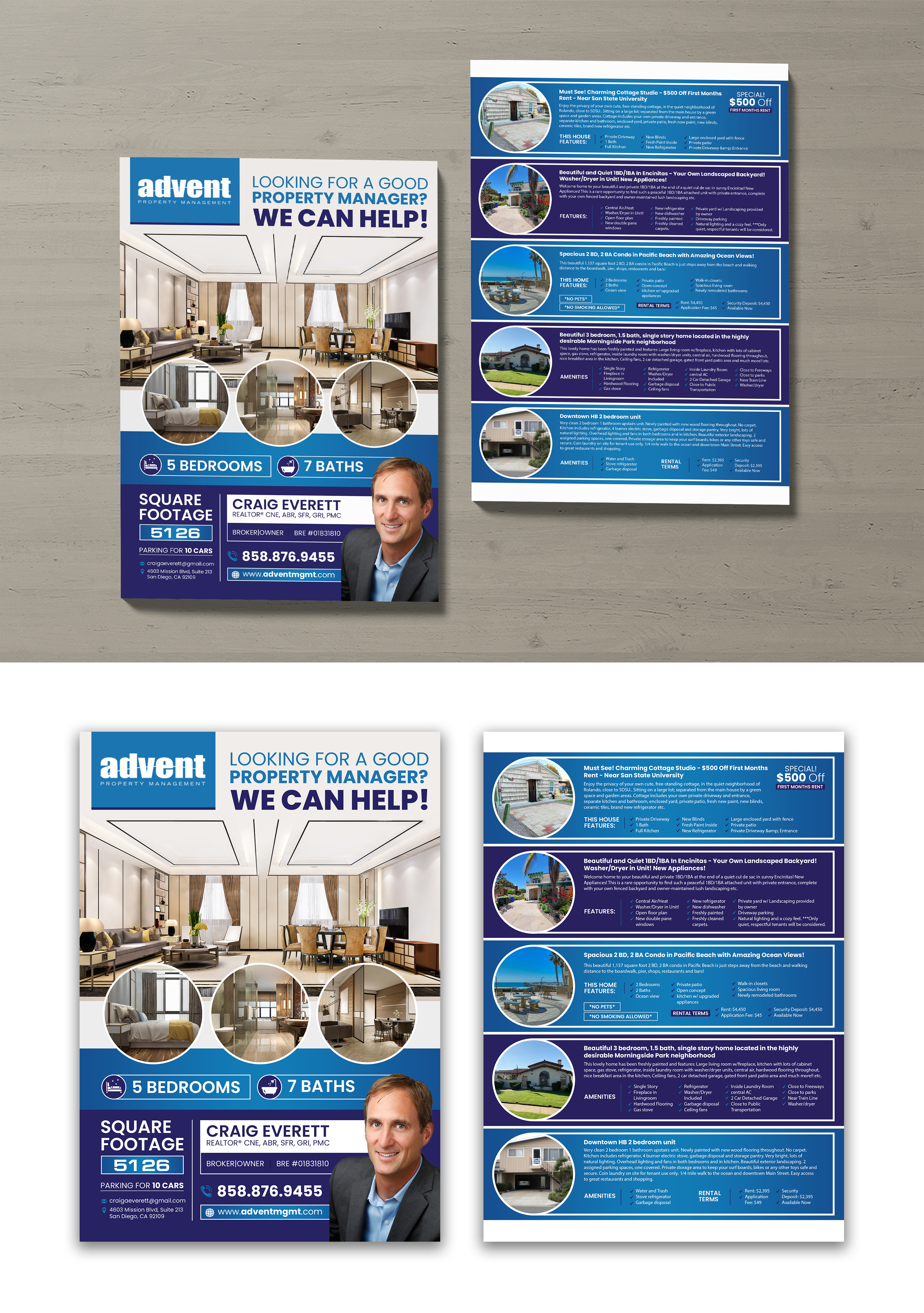 Flyer-Design von debdesign für Advent Real Estate | Design #30060859