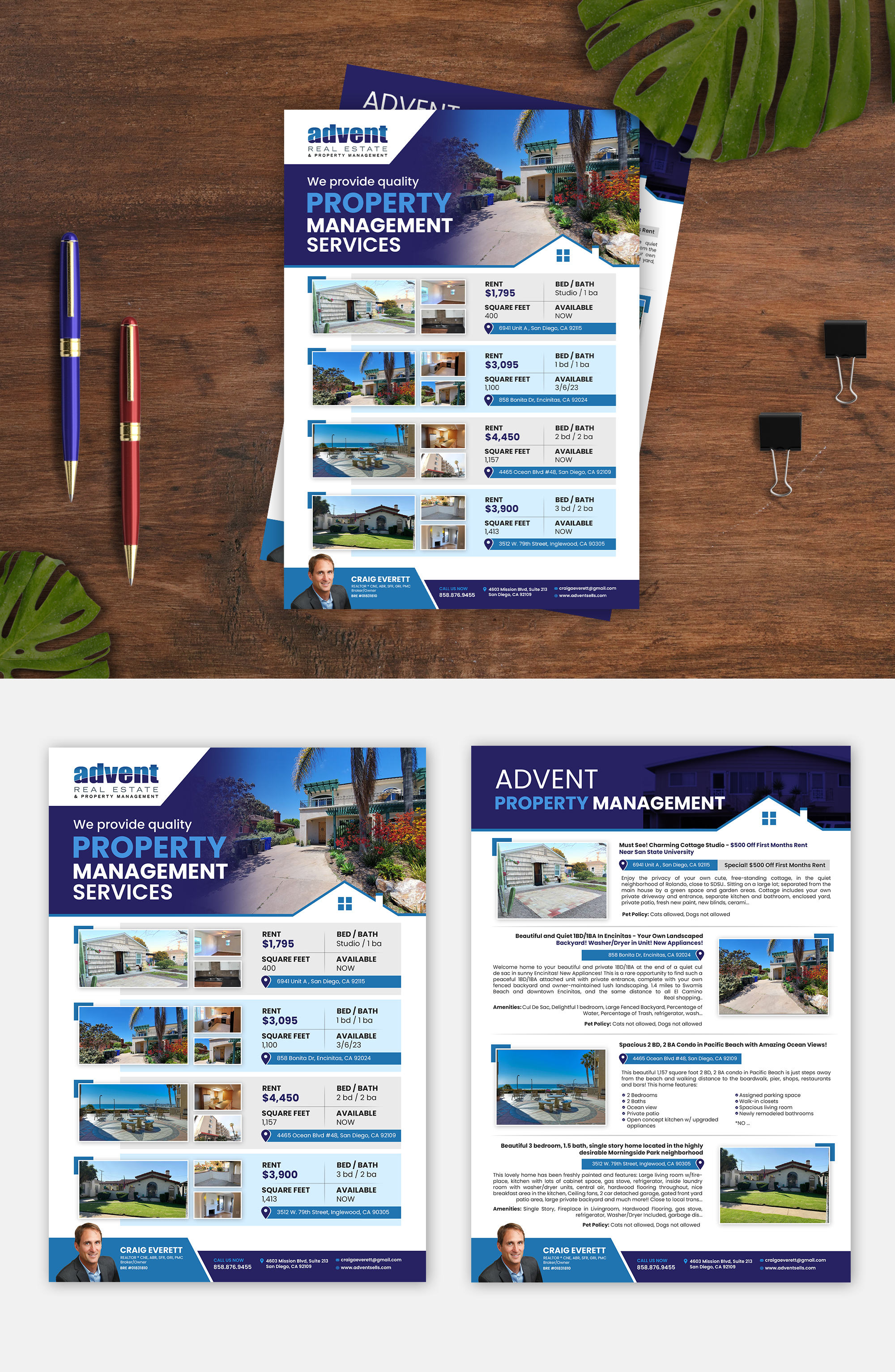 Flyer-Design von debdesign für Advent Real Estate | Design #30061070
