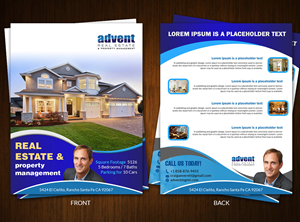 Flyer Design by crazy creation for Advent Real Estate | Design: #30058651