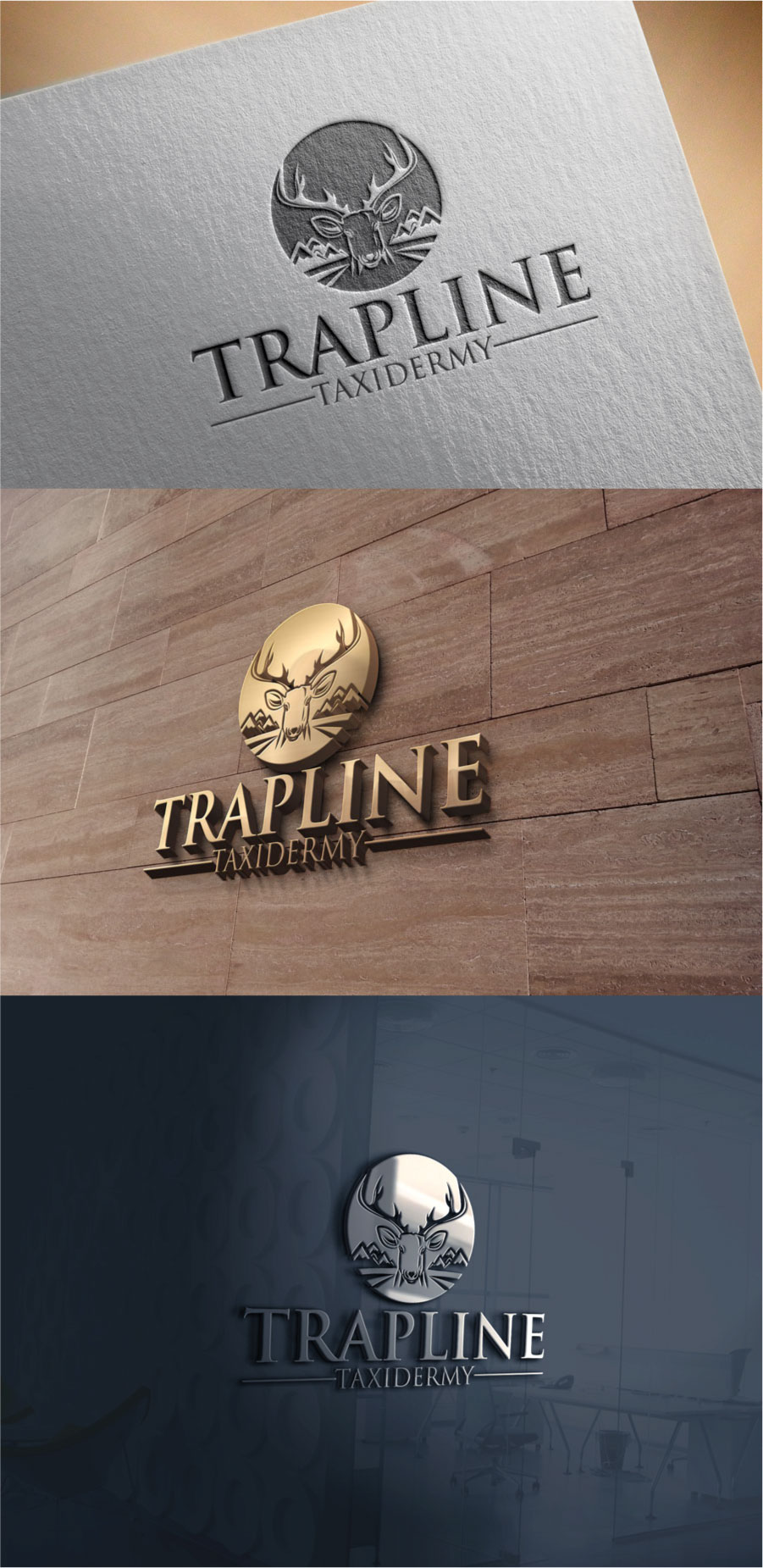 Logo Design by MH@Designer for Trapline Taxidermy SC | Design #30065506