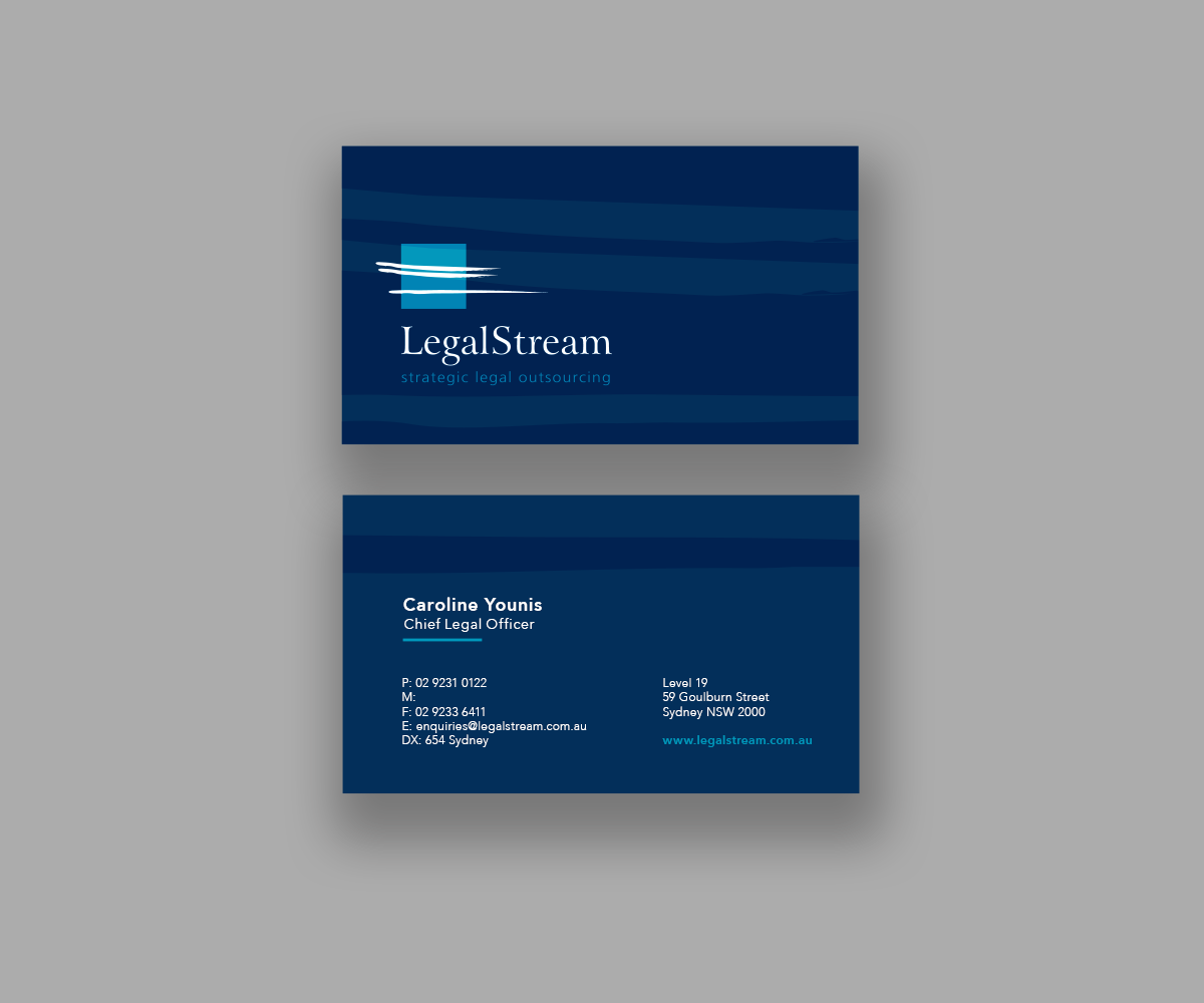Business Card Design by Andrés Sebastián for LegalStream Australia Pty Ltd | Design #30068844