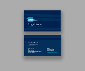 Business Card Design by Andrés Sebastián for LegalStream Australia Pty Ltd | Design: #30068844