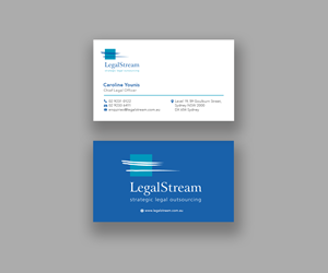 Business Card Design by Andrés Sebastián for LegalStream Australia Pty Ltd | Design: #30069686