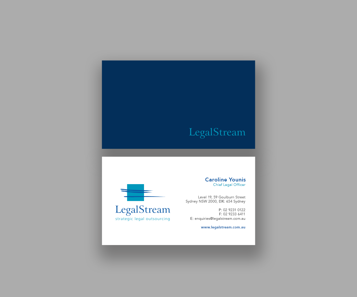Business Card Design by Andrés Sebastián for LegalStream Australia Pty Ltd | Design #30070003