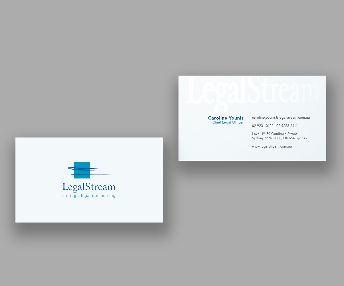 Business Card Design by Andrés Sebastián for LegalStream Australia Pty Ltd | Design #30070209