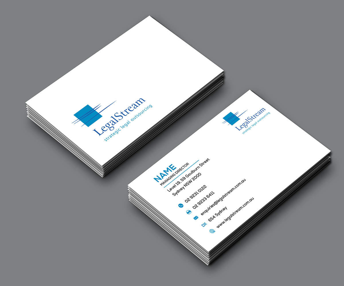Business Card Design by ninja design art for LegalStream Australia Pty Ltd | Design #30065169