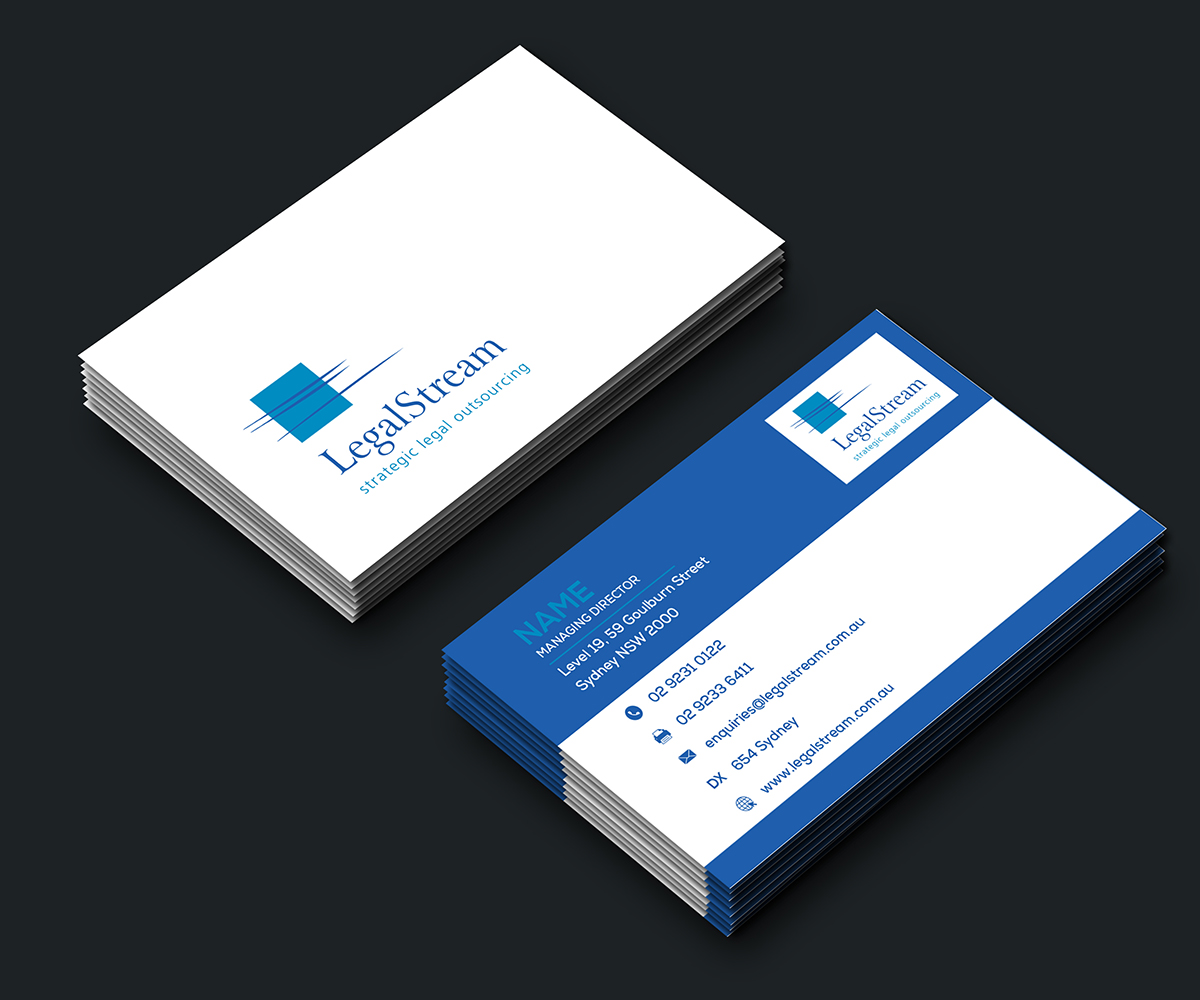 Business Card Design by ninja design art for LegalStream Australia Pty Ltd | Design #30065285