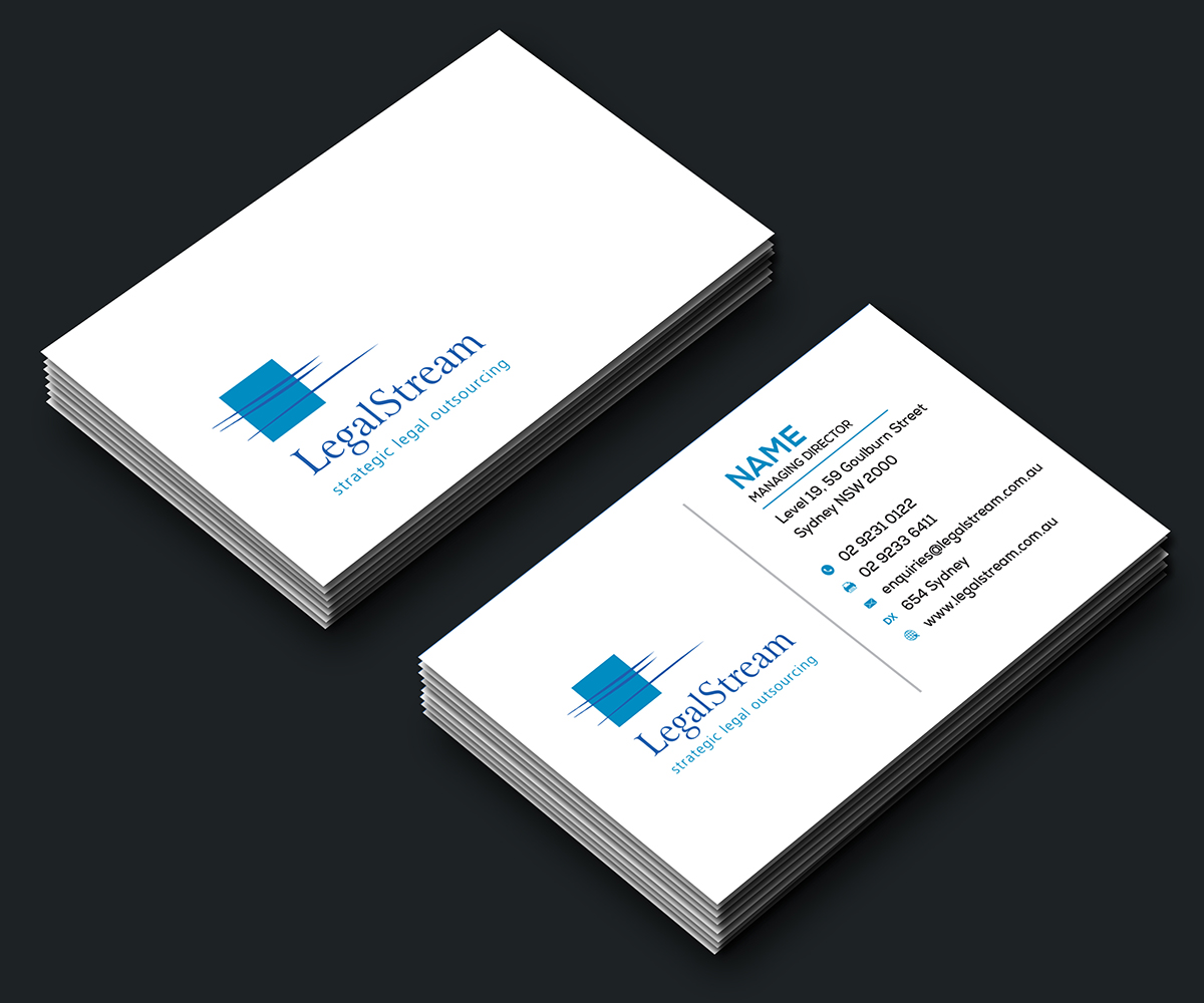 Business Card Design by ninja design art for LegalStream Australia Pty Ltd | Design #30065318