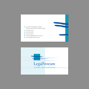 Business Card Design by Sun Moon Graphic Designer for LegalStream Australia Pty Ltd | Design: #30066240