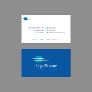 Business Card Design by Sun Moon Graphic Designer for LegalStream Australia Pty Ltd | Design: #30066241