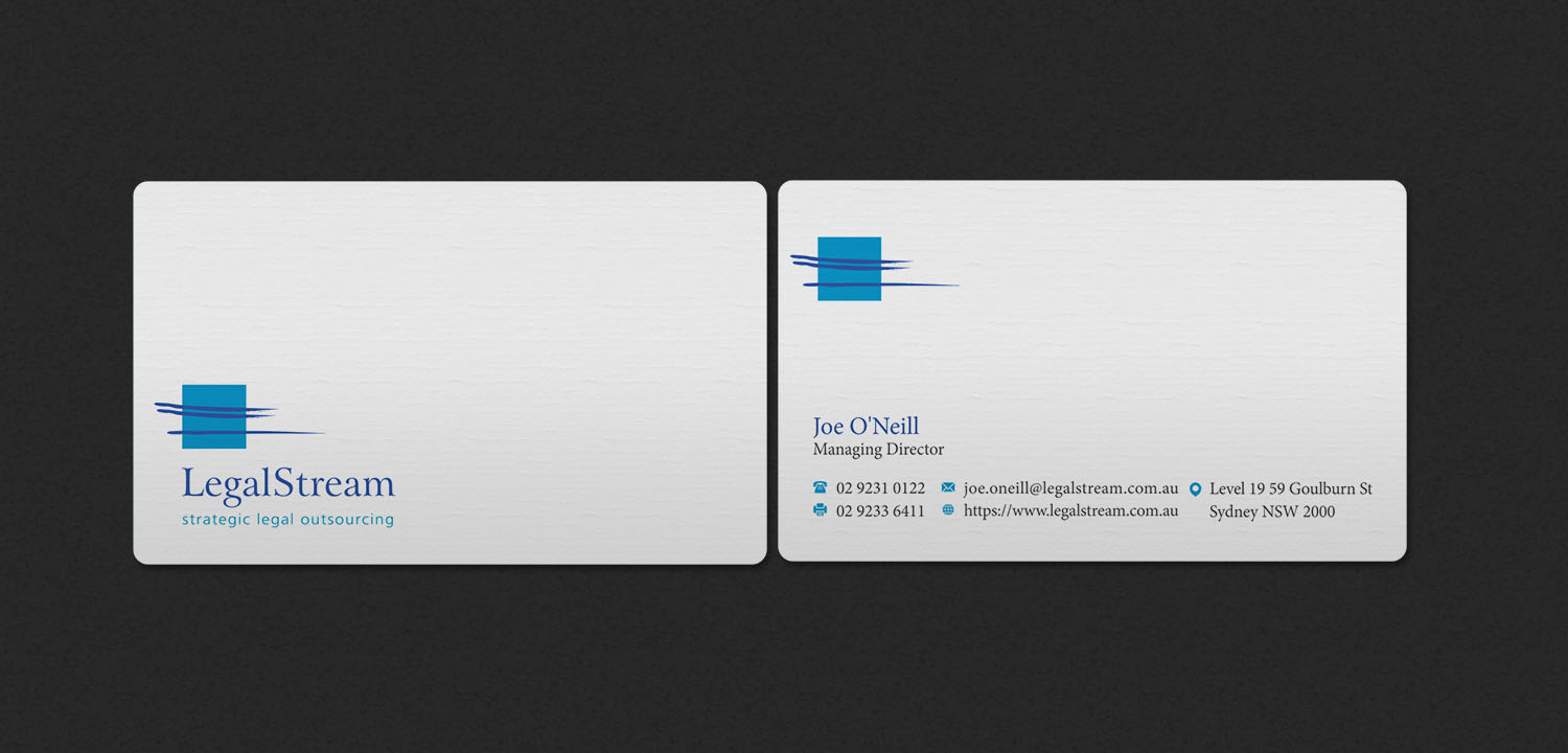 Business Card Design by INDIAN_Ashok for LegalStream Australia Pty Ltd | Design #30067186