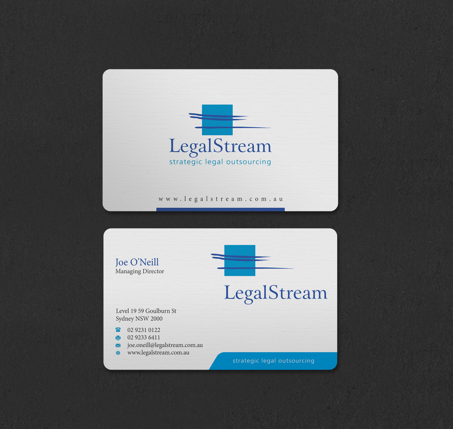 Business Card Design by INDIAN_Ashok for LegalStream Australia Pty Ltd | Design #30067194