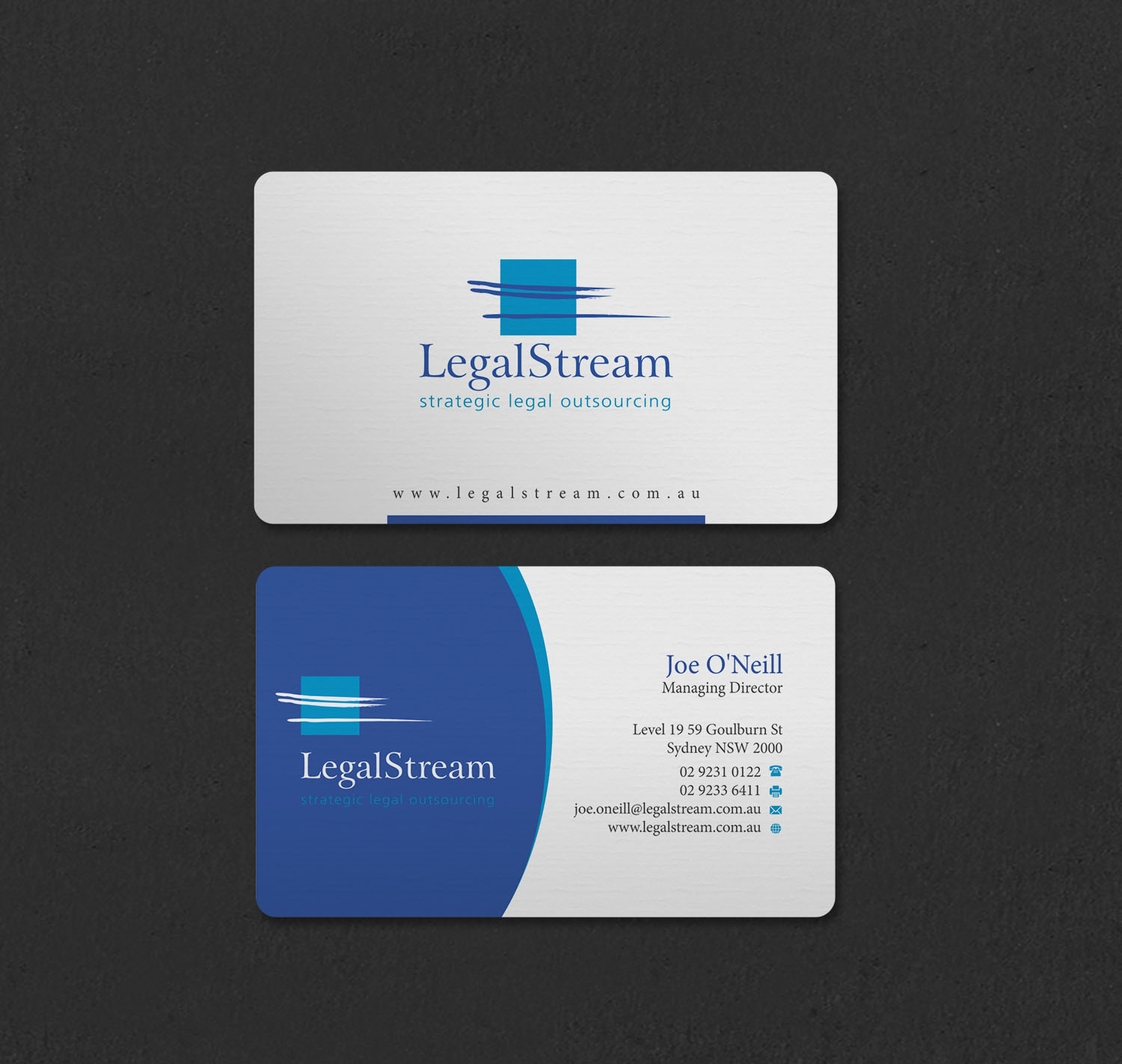 Design de Carte de Visite par INDIAN_Ashok pour LegalStream Australia Pty Ltd | Design #30067211