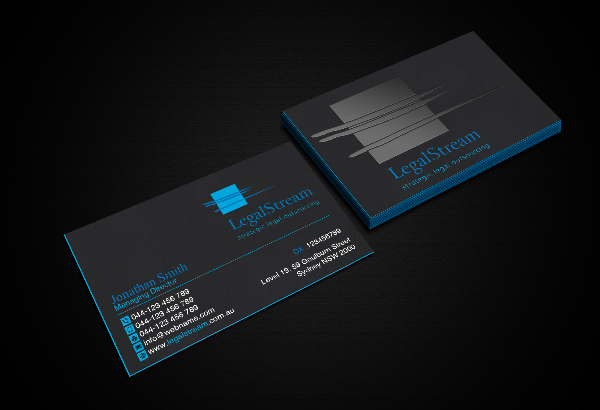 Business Card Design by Creations Box 2015 for LegalStream Australia Pty Ltd | Design #30068201