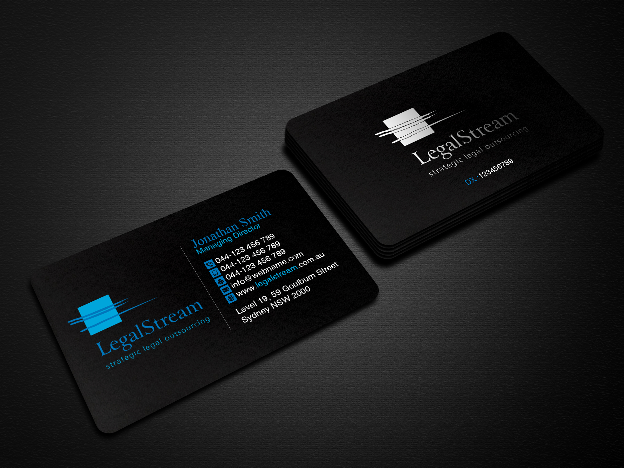 Business Card Design by Creations Box 2015 for LegalStream Australia Pty Ltd | Design #30068203