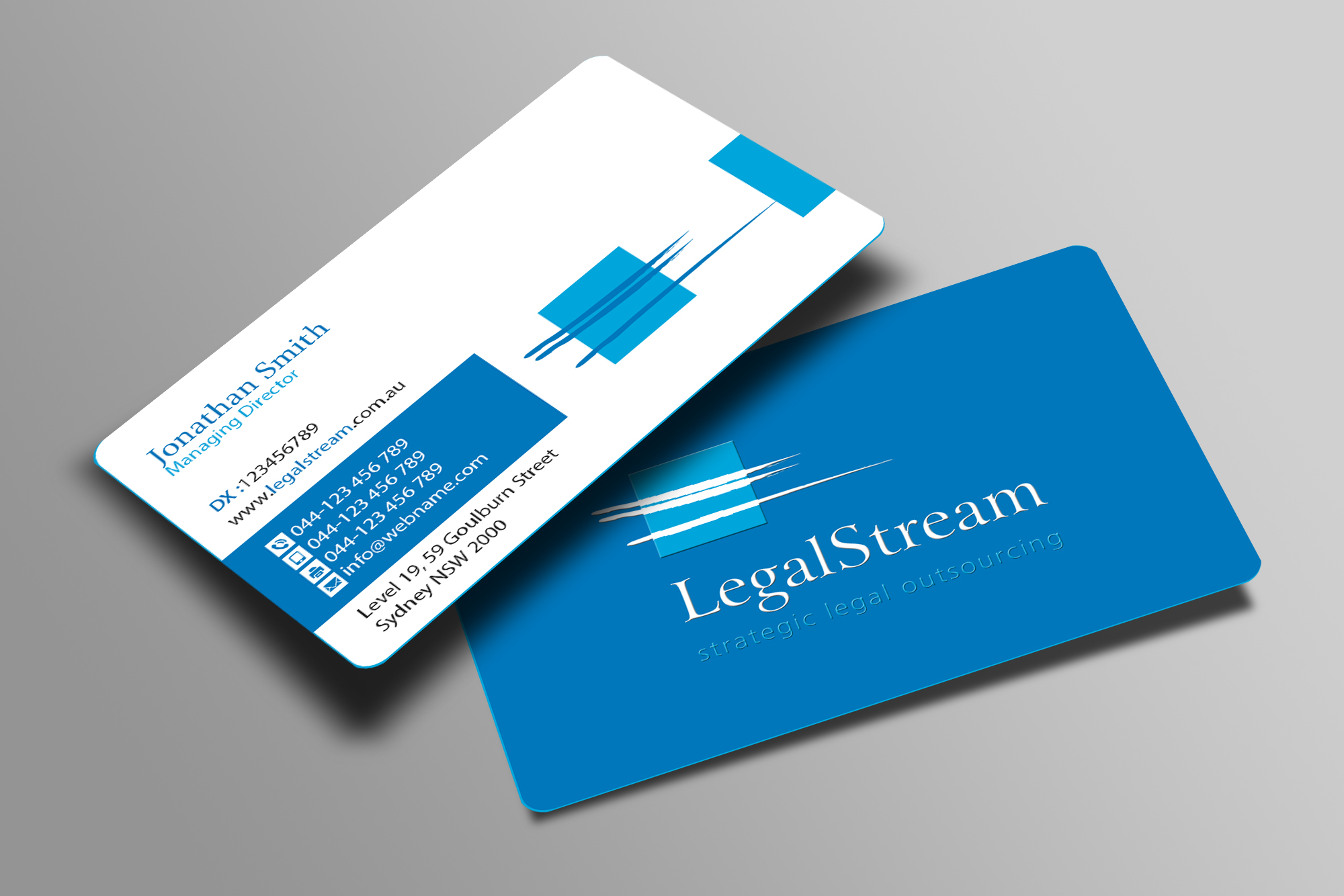 Business Card Design by Creations Box 2015 for LegalStream Australia Pty Ltd | Design #30075637