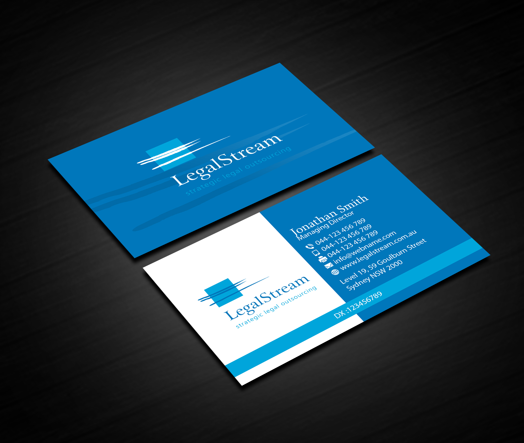 Business Card Design by Creations Box 2015 for LegalStream Australia Pty Ltd | Design #30075643