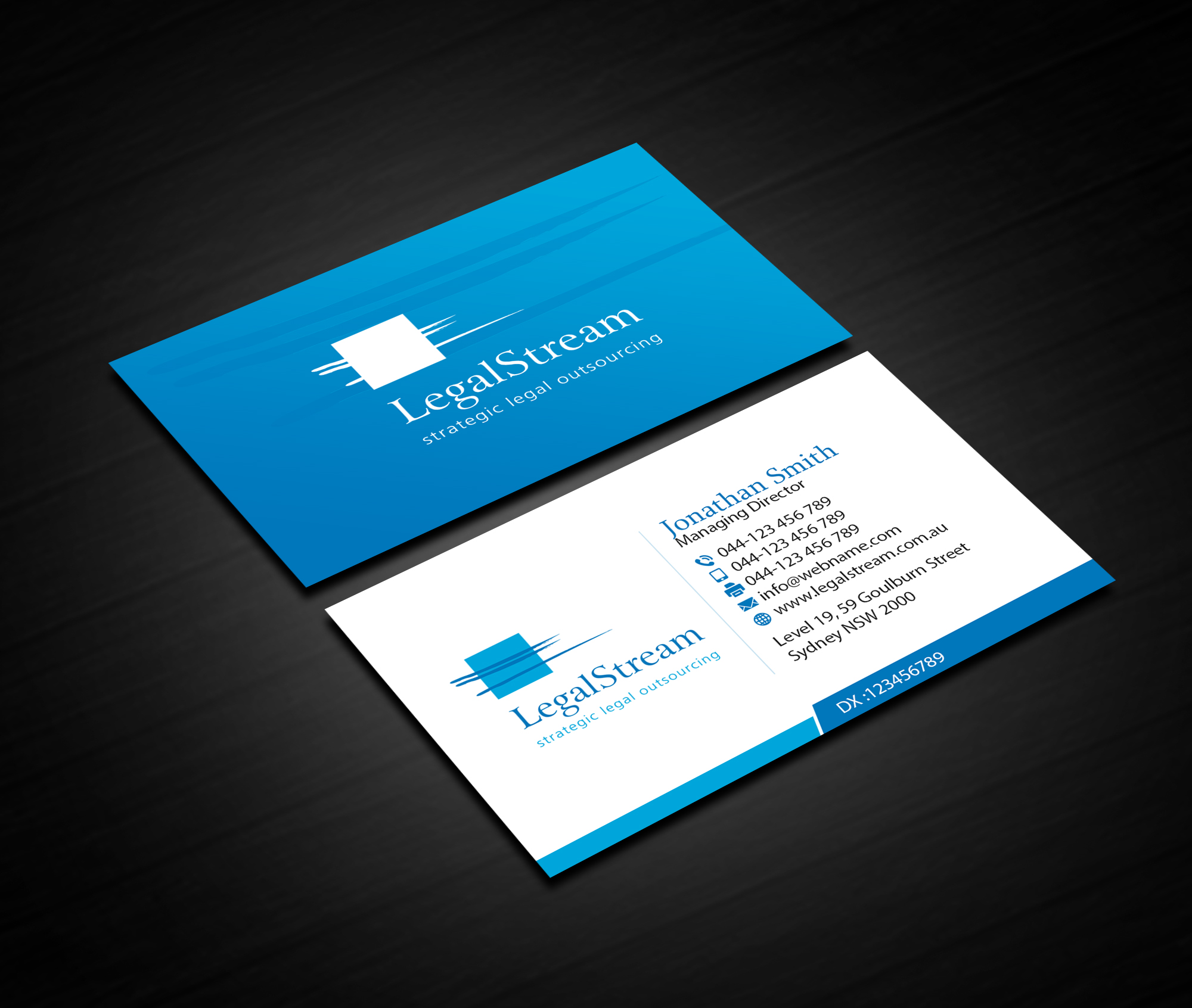 Business Card Design by Creations Box 2015 for LegalStream Australia Pty Ltd | Design #30075644
