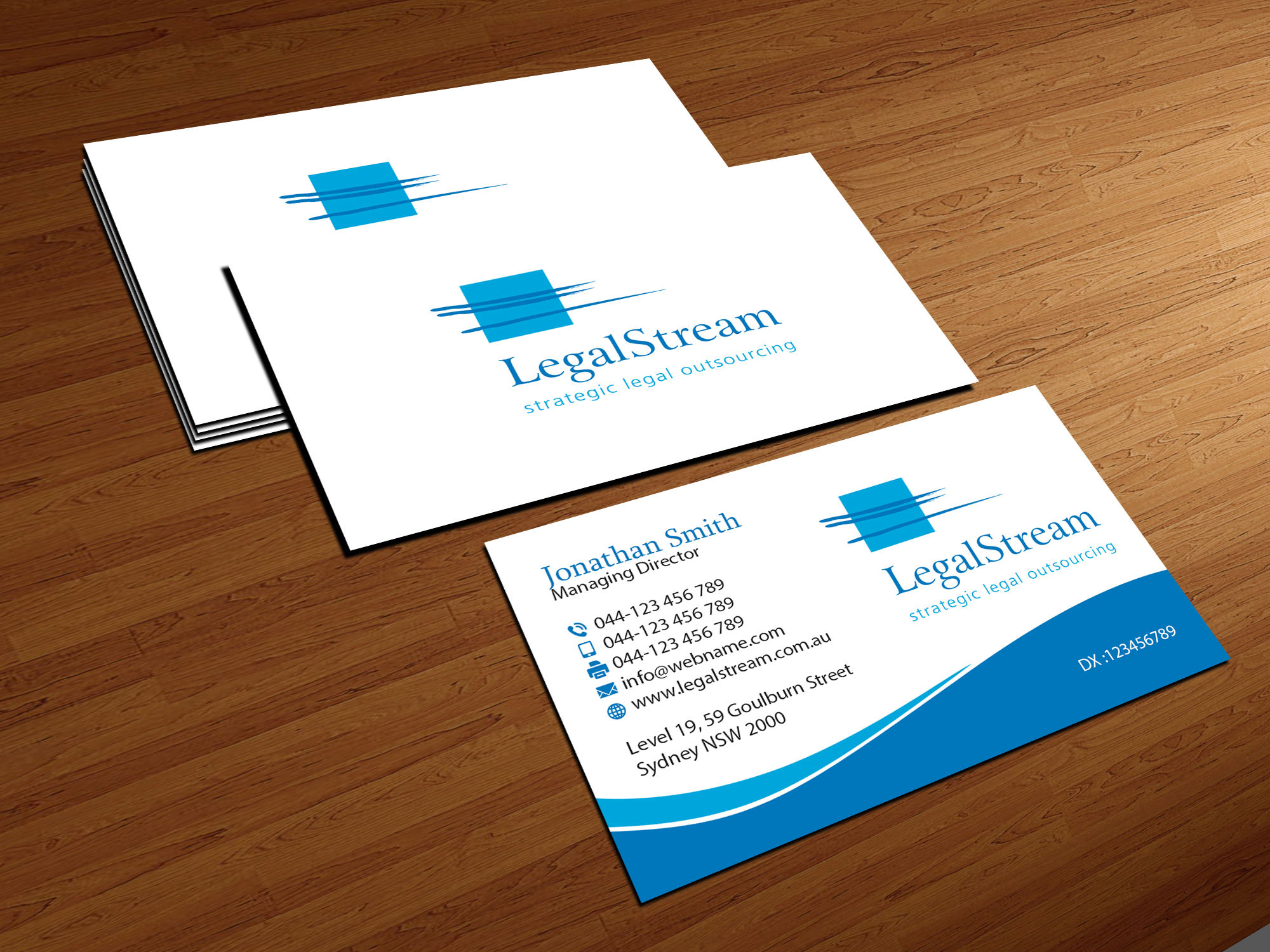 Business Card Design by Creations Box 2015 for LegalStream Australia Pty Ltd | Design #30075662